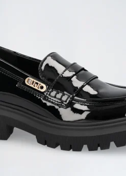 Liu Jo Mocasines de charol con brillos- Zapatos|Zapatos