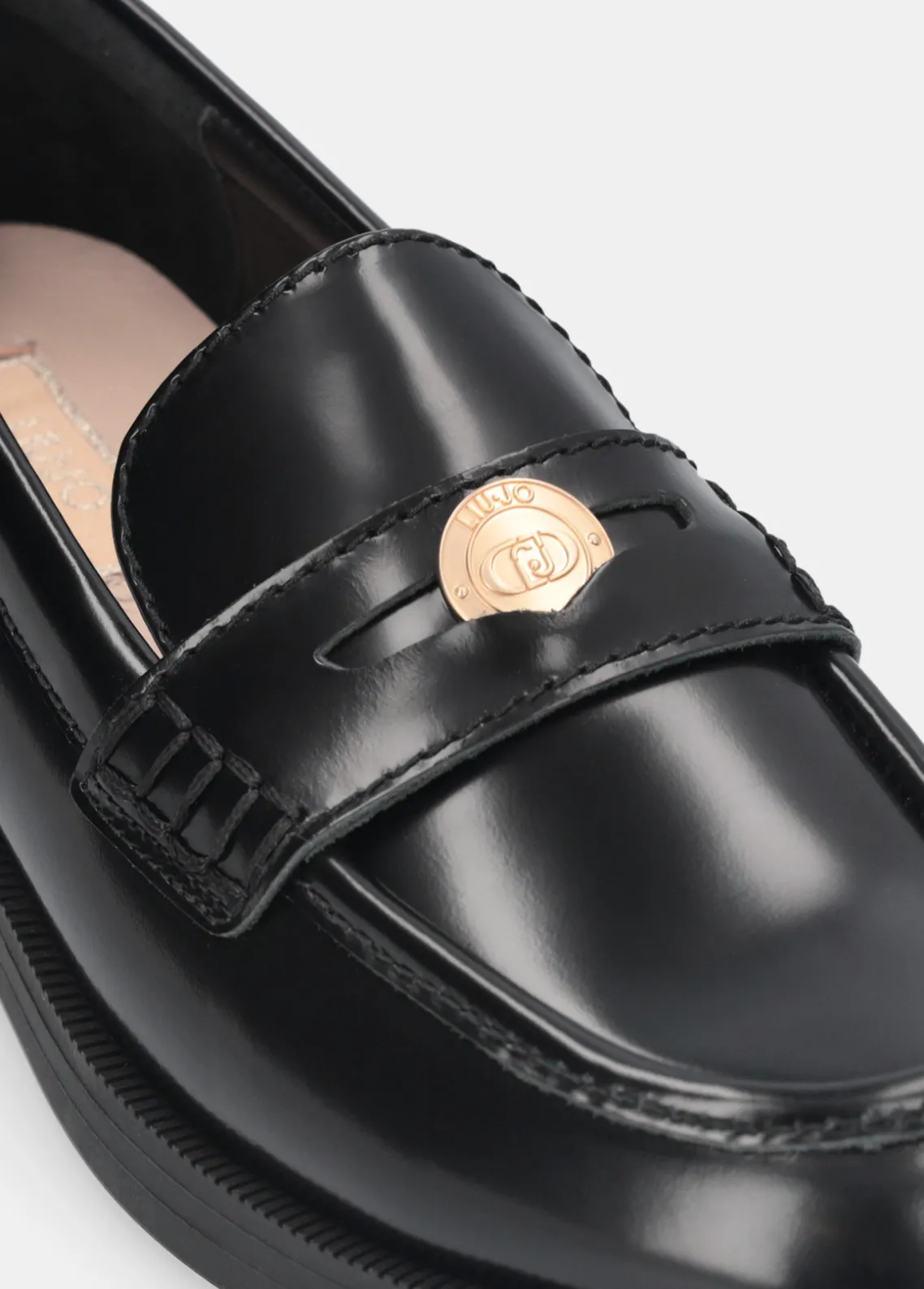 Liu Jo Mocasines de piel con abrasiones-Mujer Mocasines