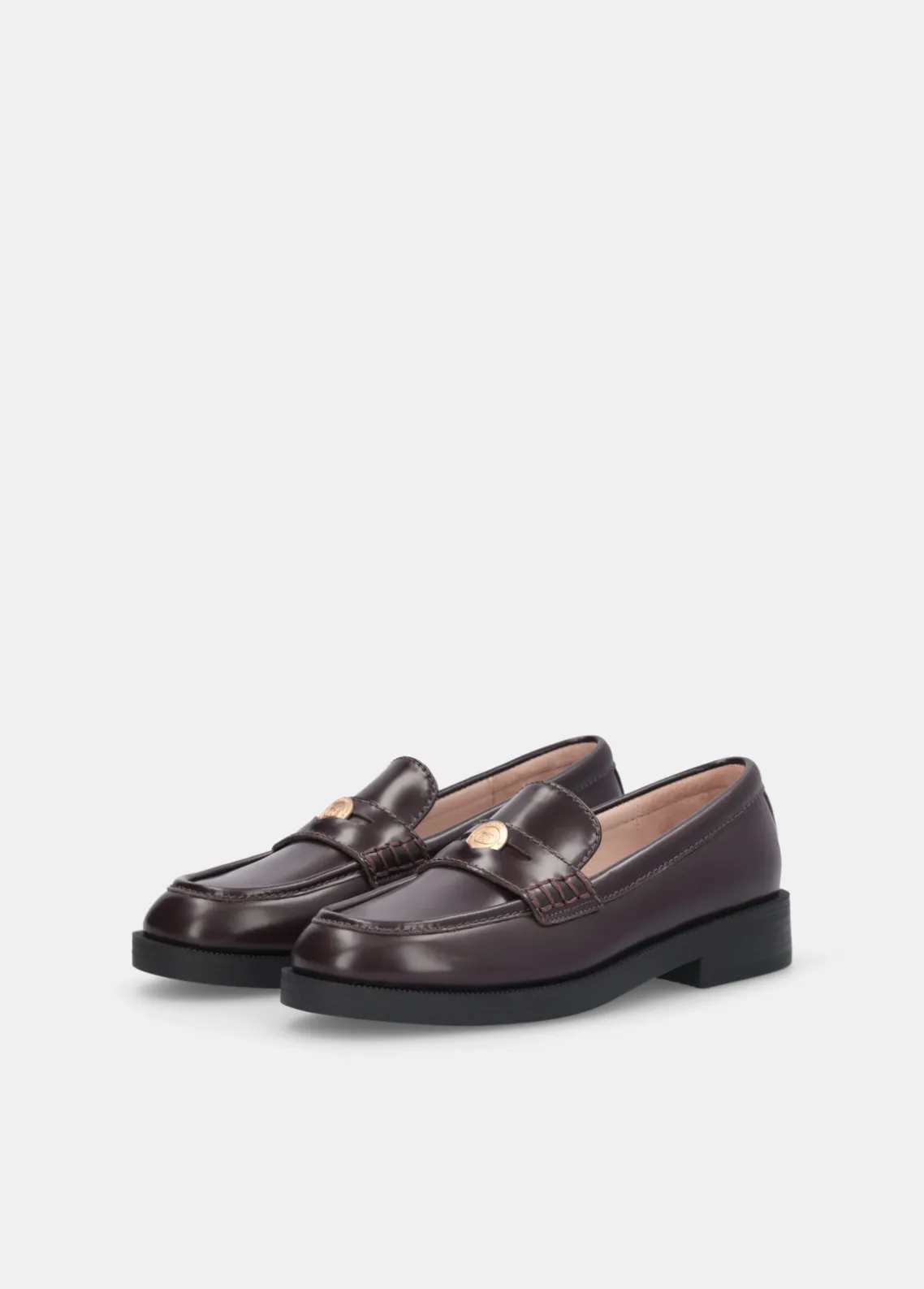 Liu Jo Mocasines de piel con abrasiones-Mujer Mocasines