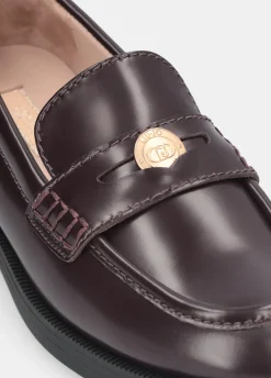 Liu Jo Mocasines de piel con abrasiones-Mujer Mocasines