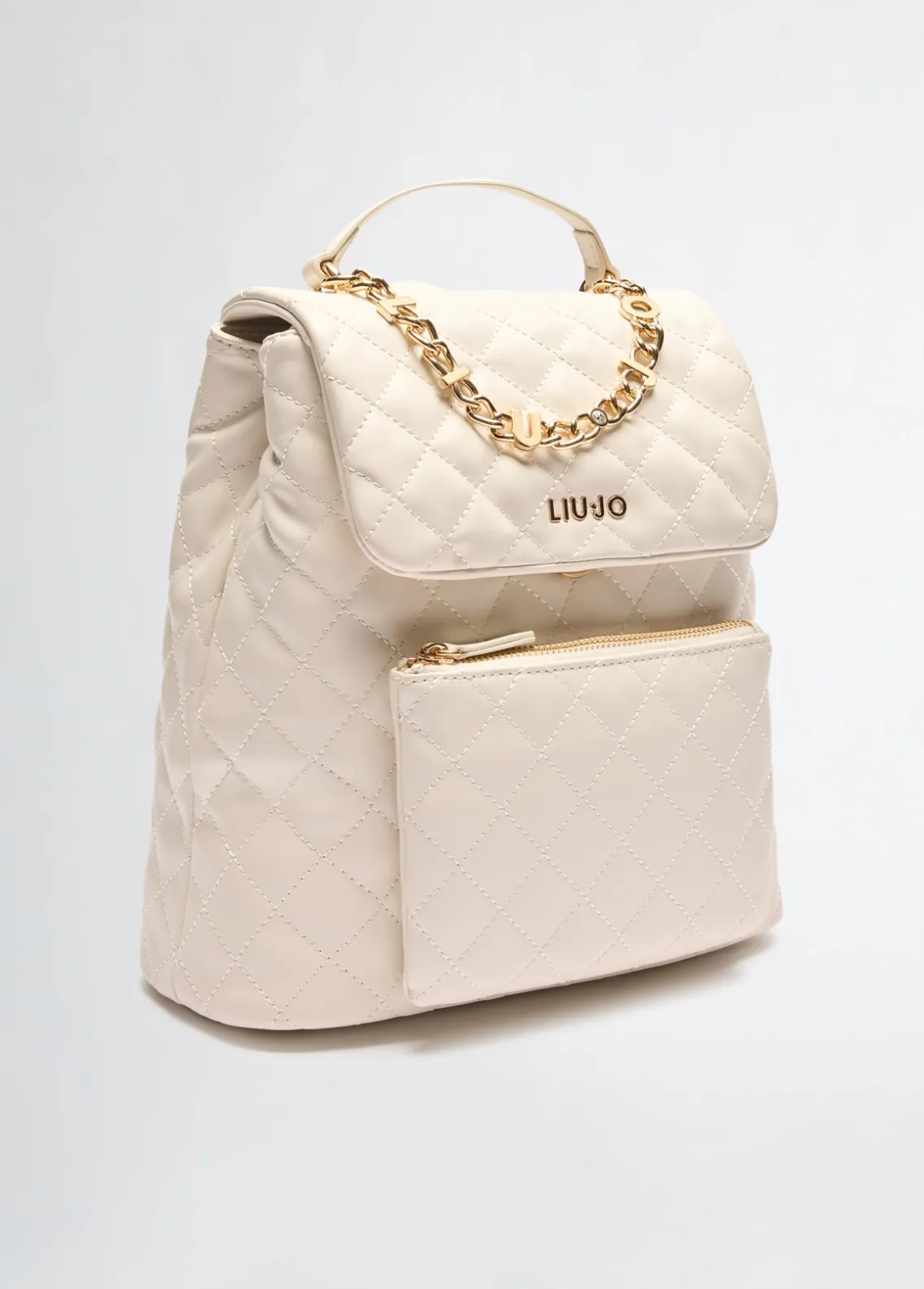 Liu Jo Mochila acolchada color crema-Mujer Mochilas