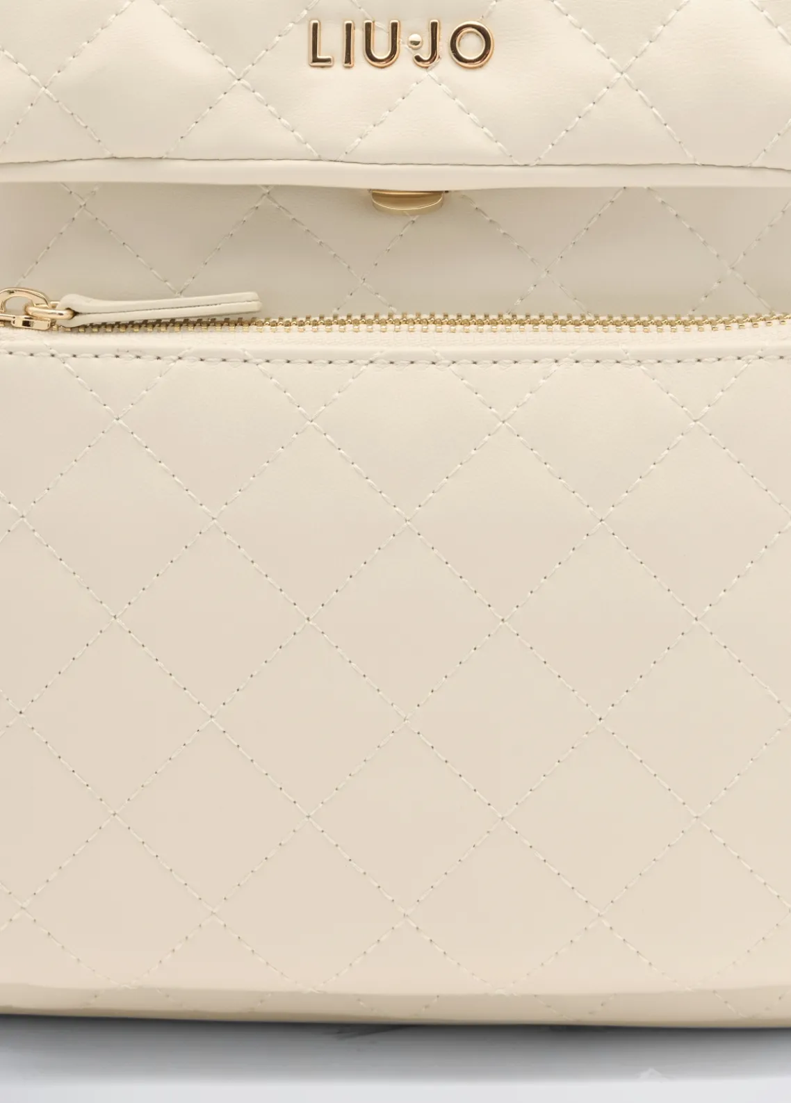 Liu Jo Mochila acolchada color crema-Mujer Mochilas