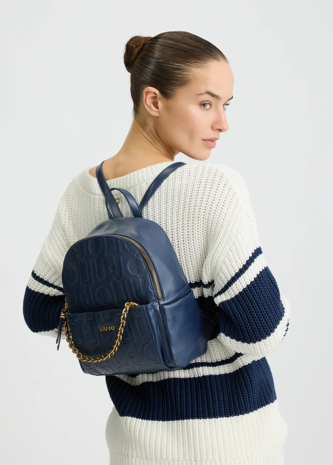 Liu Jo Mochila con logotipo y cadena-Mujer Mochilas