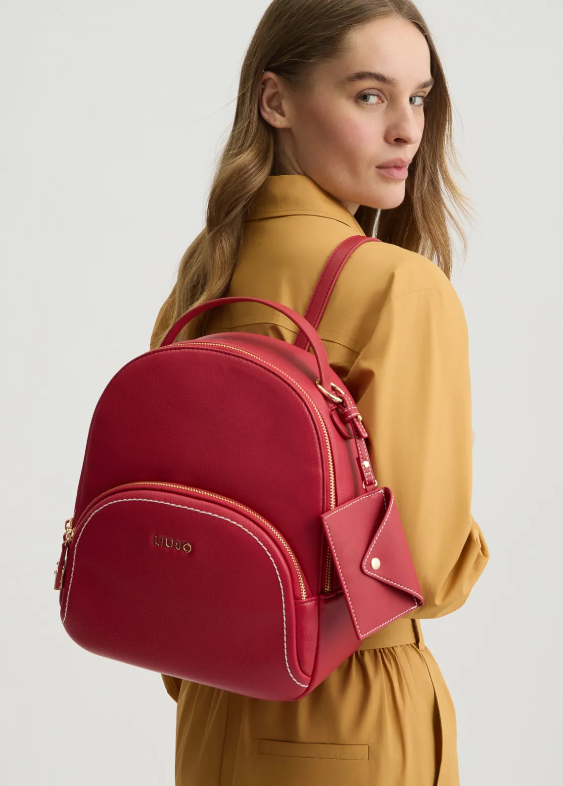 Liu Jo Mochila curtida con bolsito-Mujer Mochilas