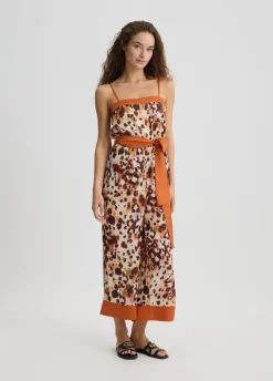 Liu Jo Mono de raso estampado-Mujer Moda Baño|Vestidos