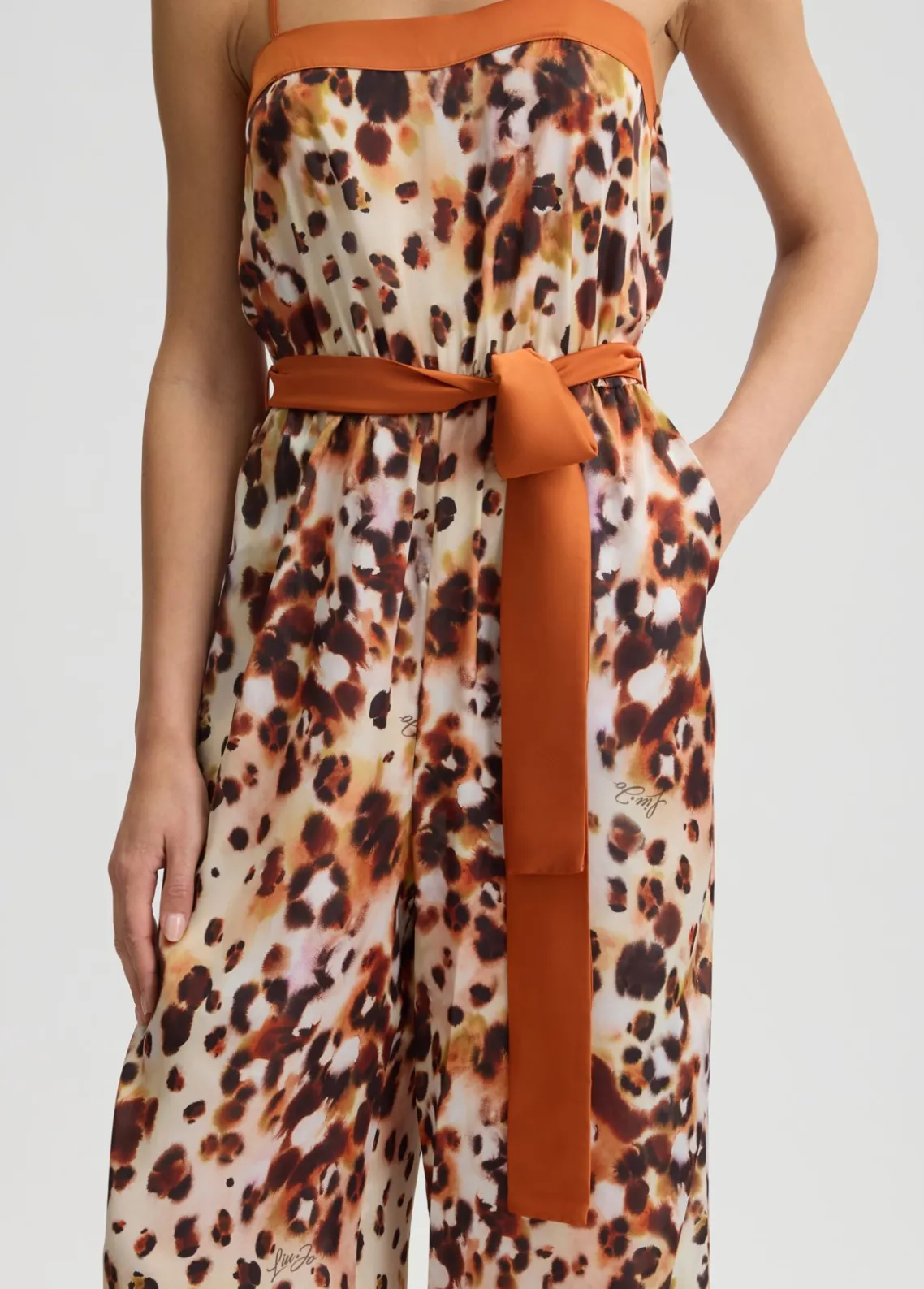 Liu Jo Mono de raso estampado-Mujer Moda Baño|Vestidos