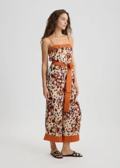 Liu Jo Mono de raso estampado-Mujer Moda Baño|Vestidos