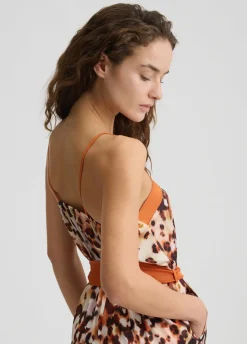 Liu Jo Mono de raso estampado-Mujer Moda Baño|Vestidos