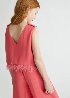 Liu Jo Mono elegante con plumas- Vestidos Y Enterizos