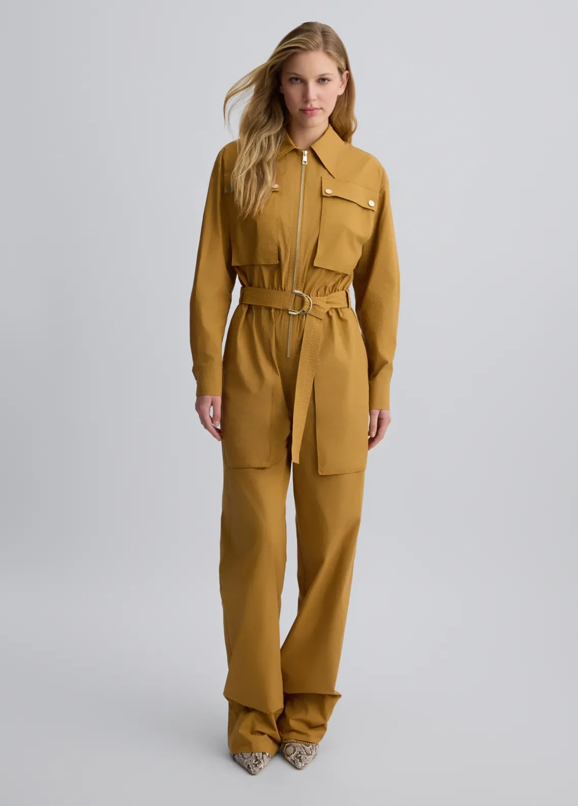 Liu Jo Mono worker color mostaza-Mujer Vestidos