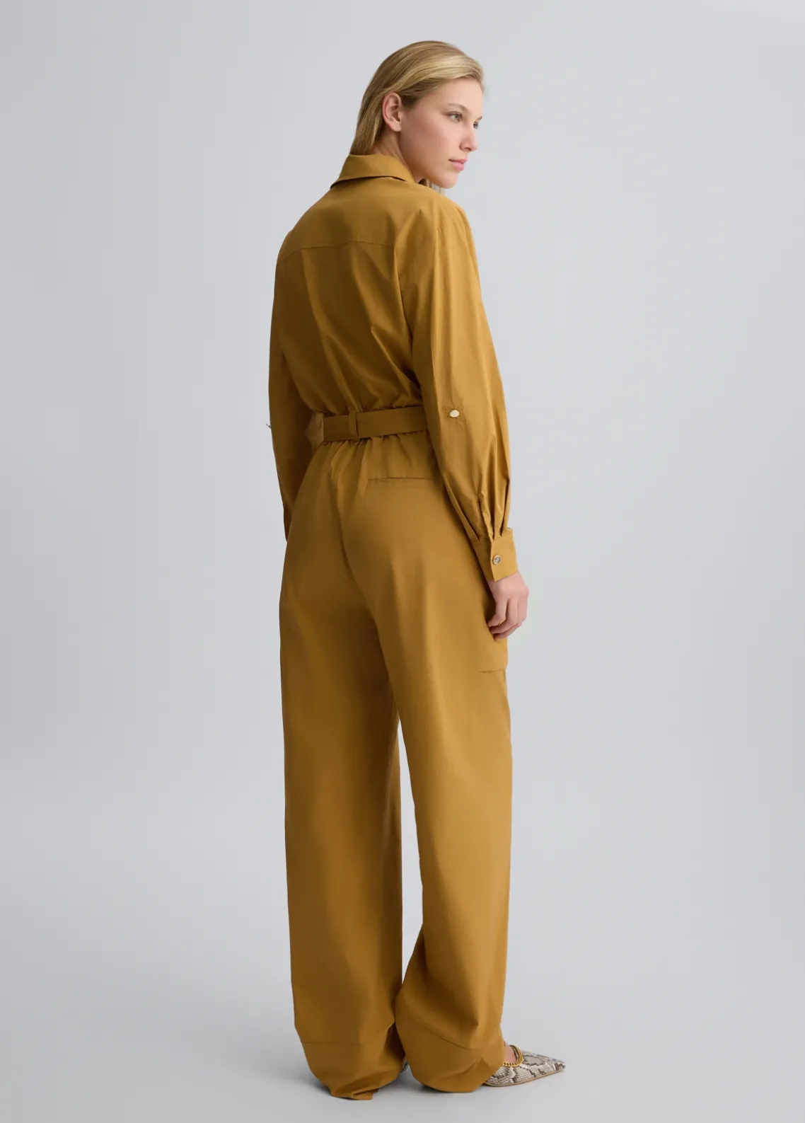 Liu Jo Mono worker color mostaza-Mujer Vestidos