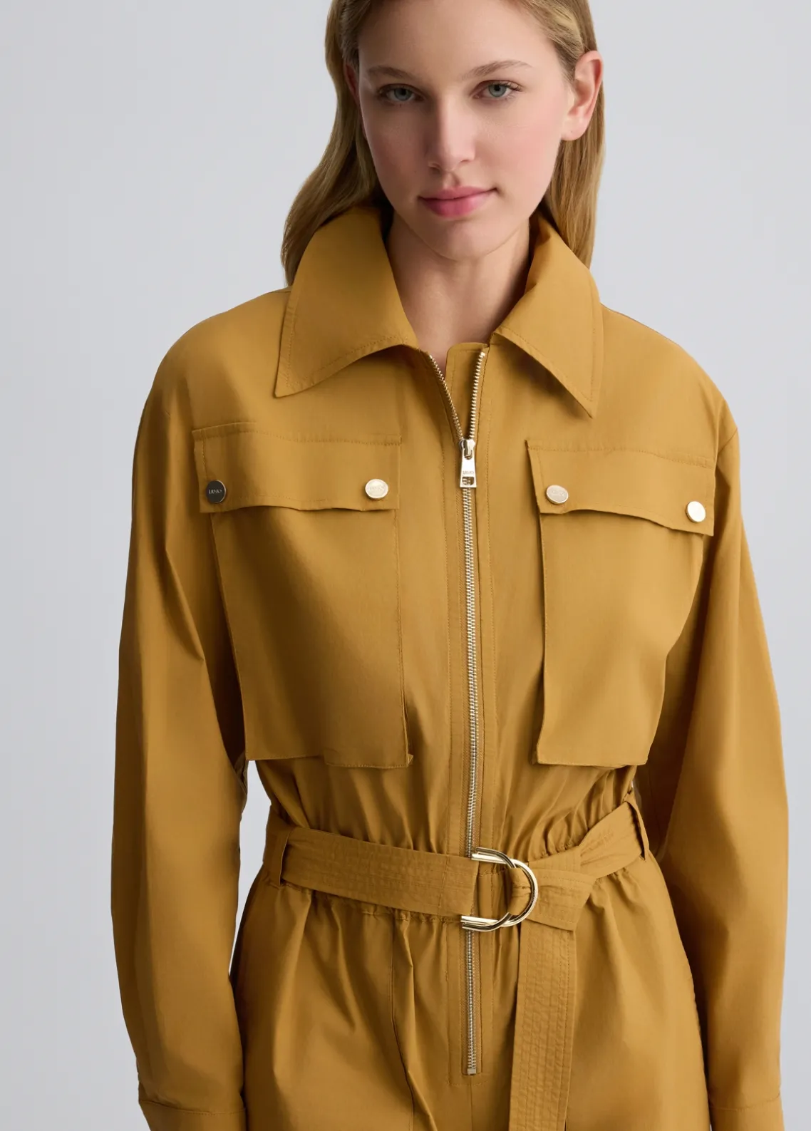 Liu Jo Mono worker color mostaza-Mujer Vestidos