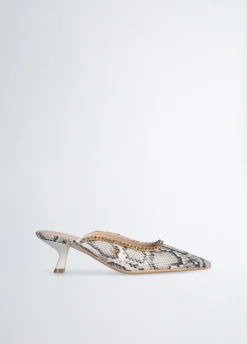 Liu Jo Mules con estampado de piel de serpiente-Mujer Zapatos De Salón