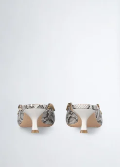 Liu Jo Mules con estampado de piel de serpiente-Mujer Zapatos De Salón