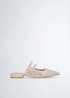 Liu Jo Mules con strass-Mujer Mocasines