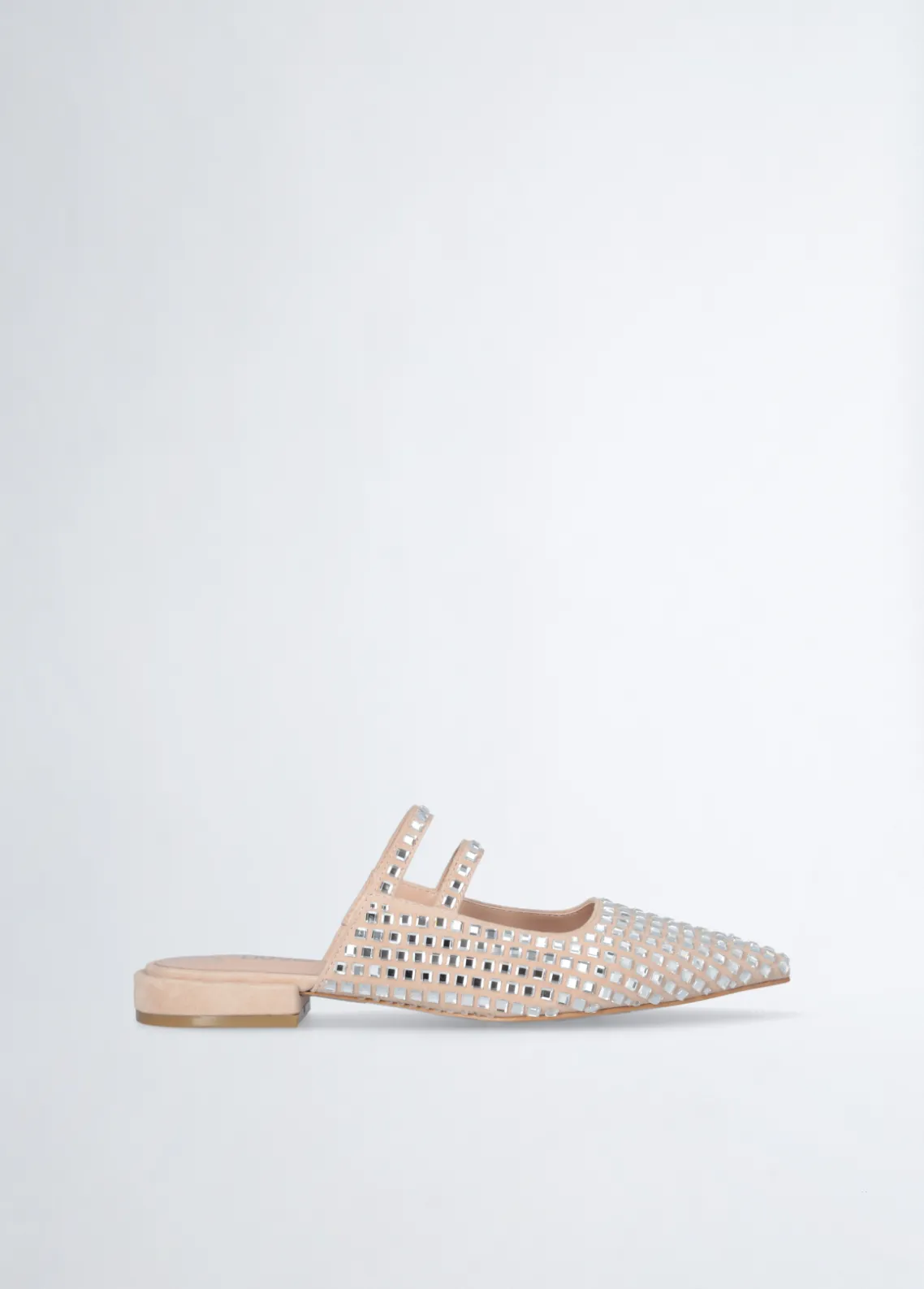 Liu Jo Mules con strass-Mujer Mocasines