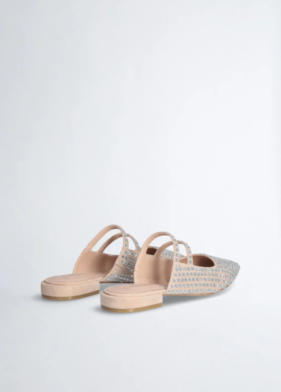 Liu Jo Mules con strass-Mujer Mocasines