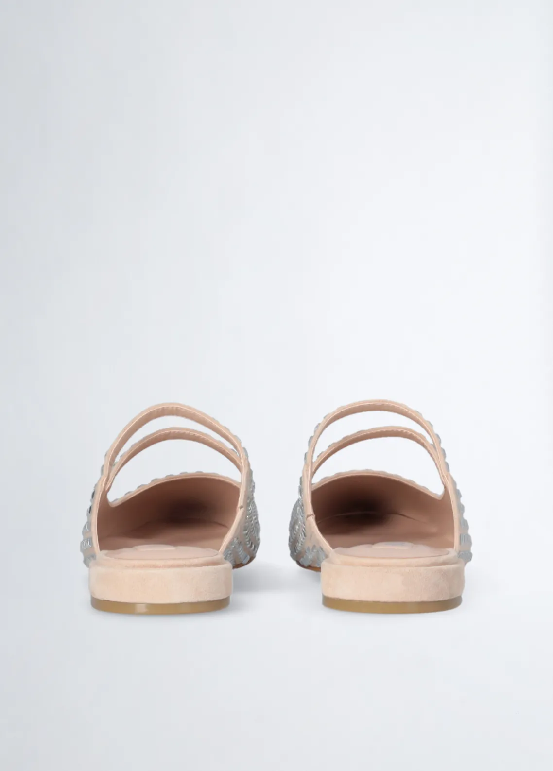 Liu Jo Mules con strass-Mujer Mocasines