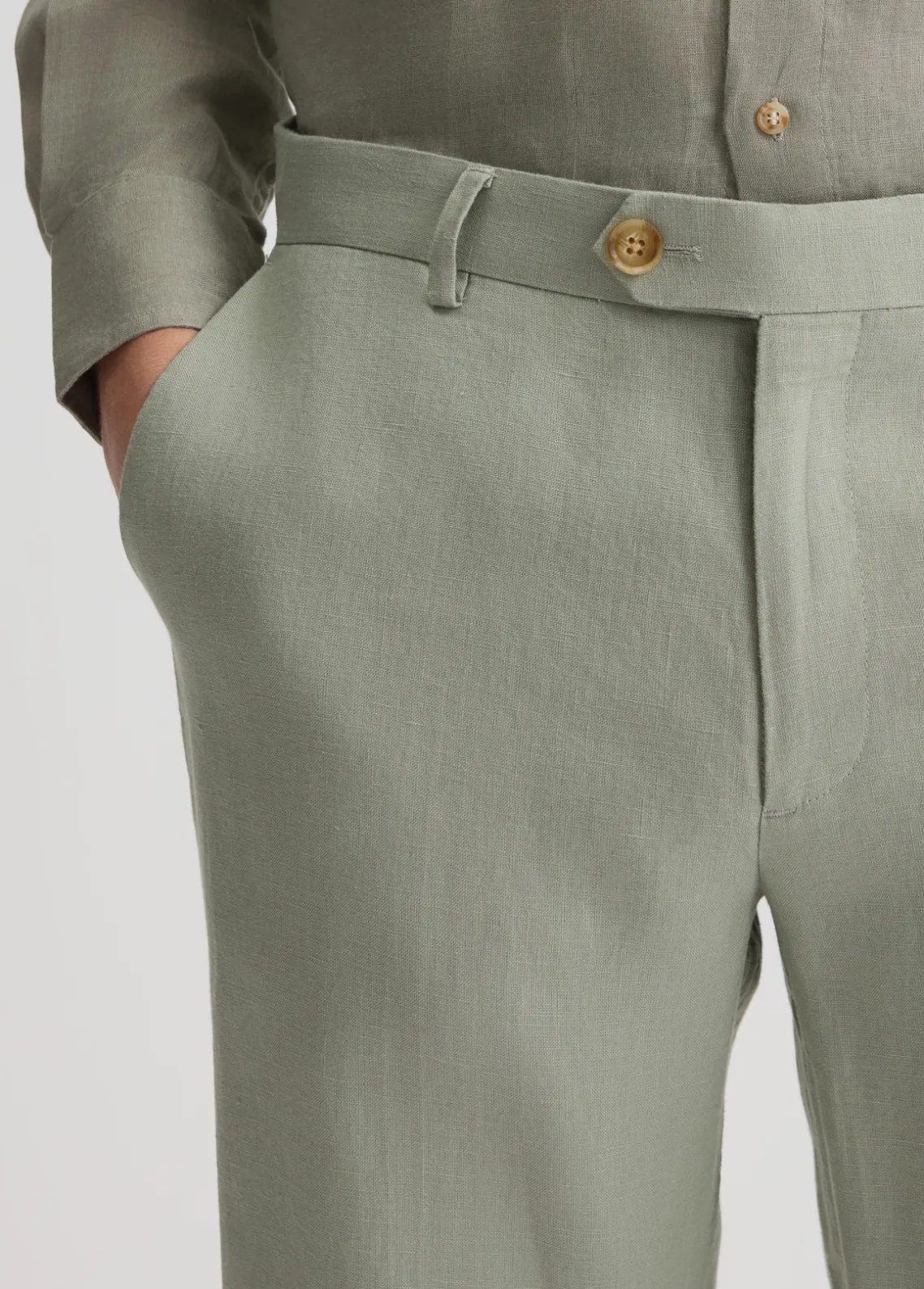 Liu Jo Pantalón 100% lino-Hombre Pantalones