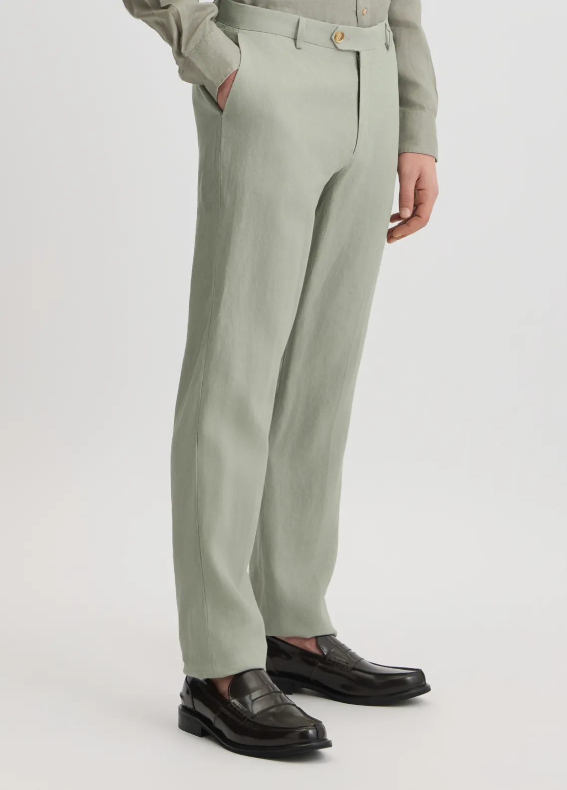 Liu Jo Pantalón 100% lino-Hombre Pantalones