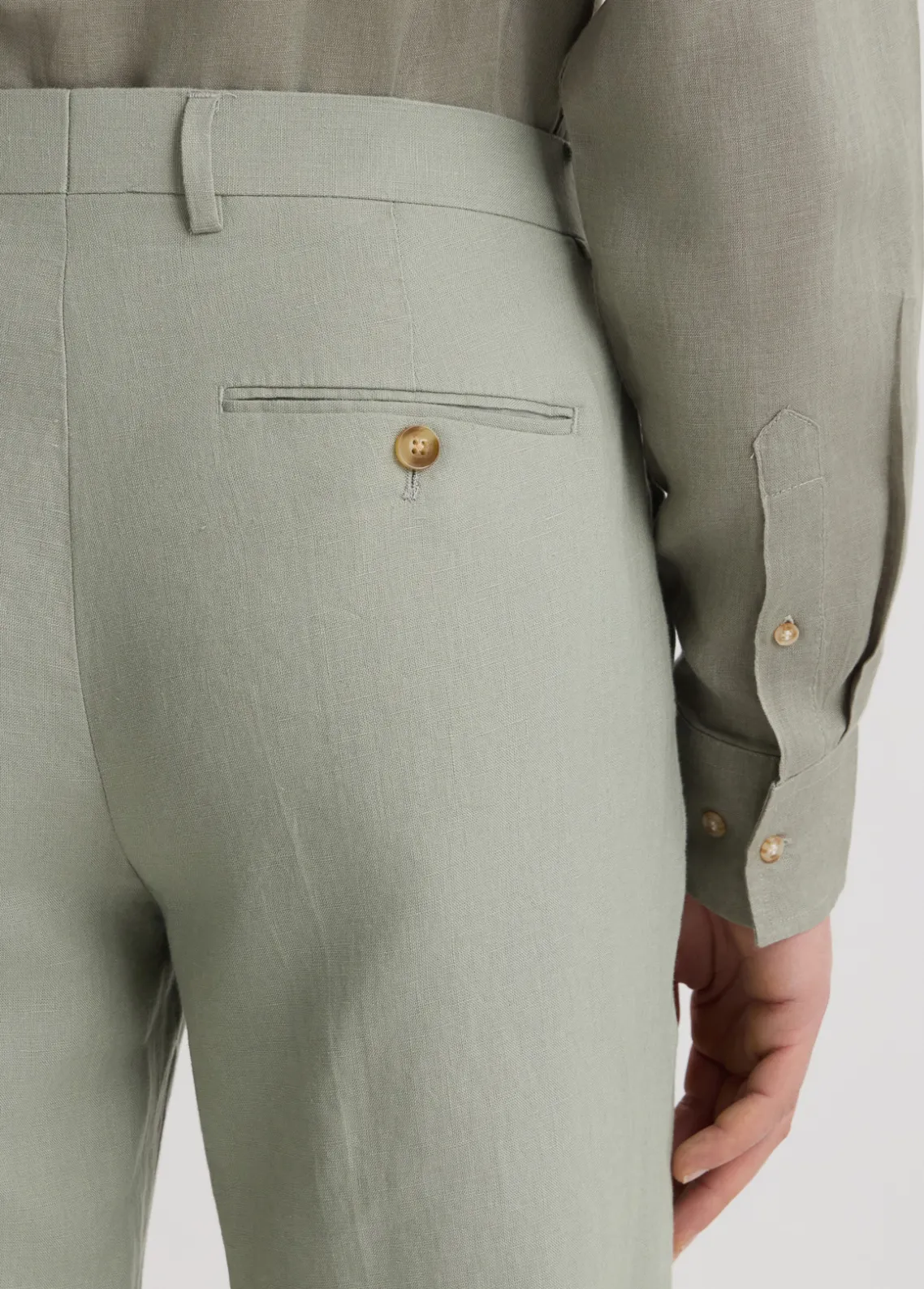 Liu Jo Pantalón 100% lino-Hombre Pantalones