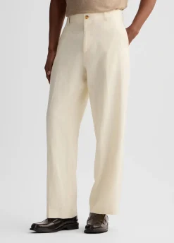 Liu Jo Pantalón 100% lino-Hombre Pantalones