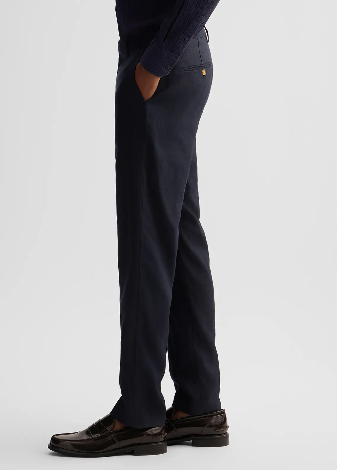 Liu Jo Pantalón 100% lino-Hombre Pantalones