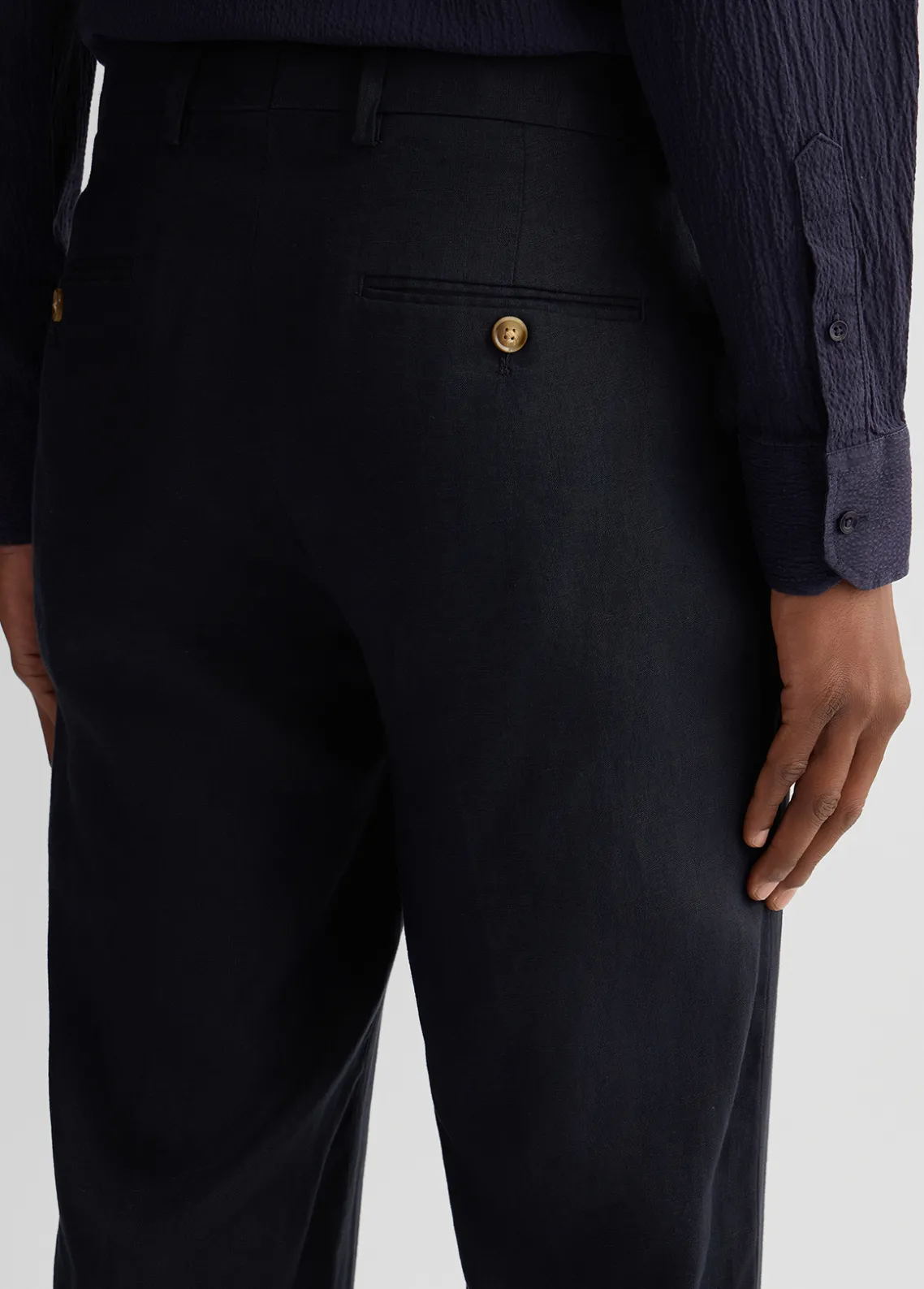 Liu Jo Pantalón 100% lino-Hombre Pantalones