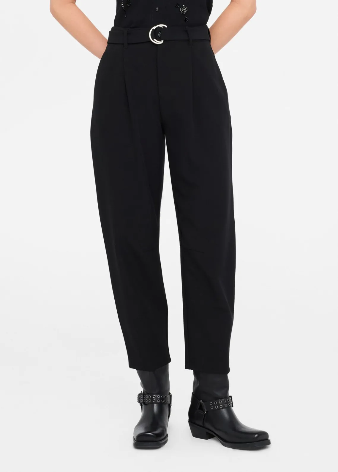 Liu Jo Pantalón abullonado con pinzas-Mujer Pantalones