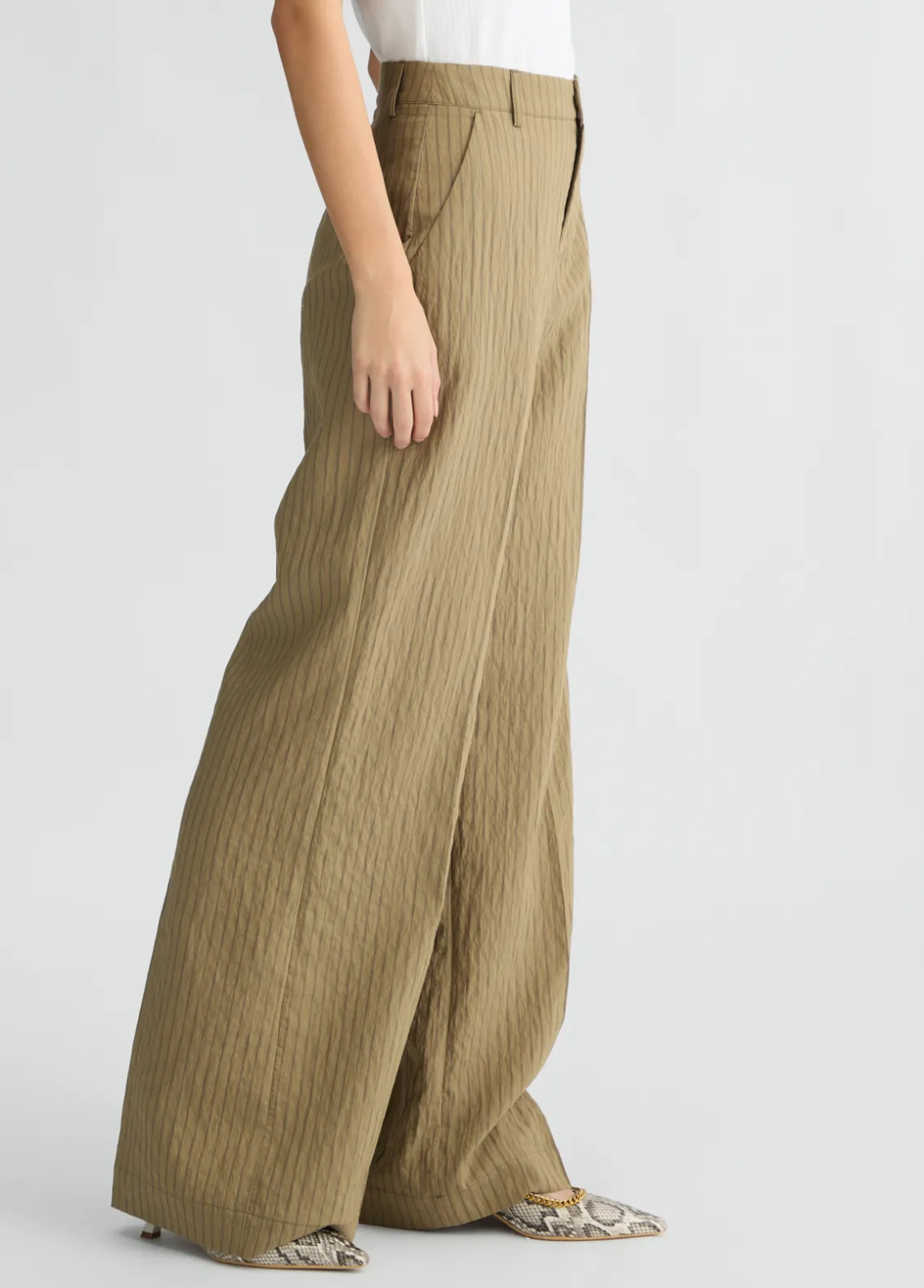 Liu Jo Pantalón acampanado a rayas-Mujer Pantalones|Tailleur