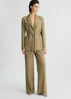 Liu Jo Pantalón acampanado a rayas-Mujer Pantalones|Tailleur