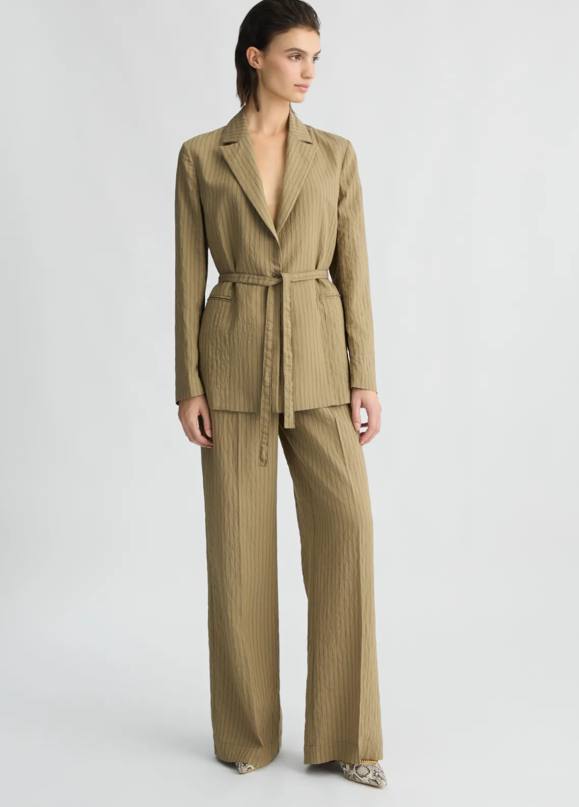 Liu Jo Pantalón acampanado a rayas-Mujer Pantalones|Tailleur