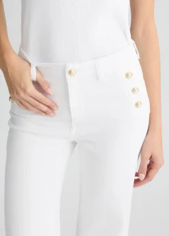 Liu Jo Pantalón acampanado con botones-Mujer Pantalones