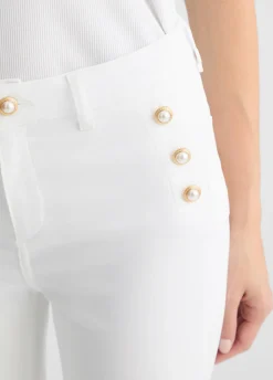 Liu Jo Pantalón acampanado con botones-Mujer Pantalones