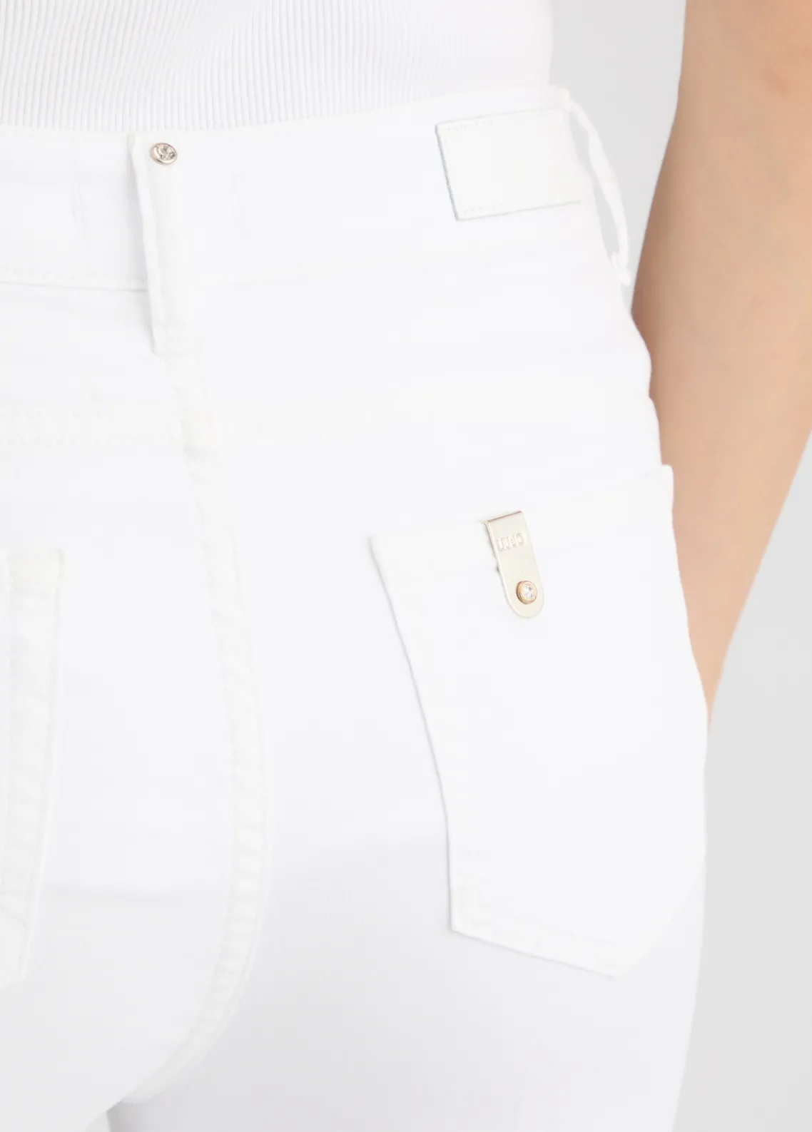 Liu Jo Pantalón acampanado con botones-Mujer Pantalones