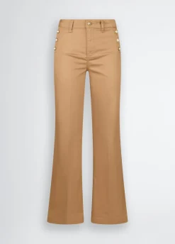 Liu Jo Pantalón acampanado con botones-Mujer Pantalones