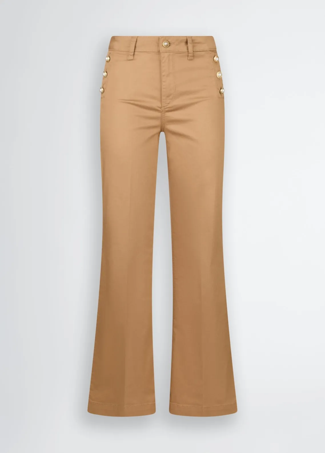 Liu Jo Pantalón acampanado con botones-Mujer Pantalones