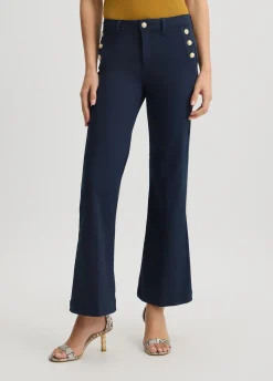 Liu Jo Pantalón acampanado con botones-Mujer Pantalones