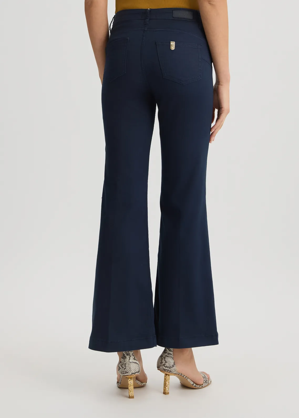 Liu Jo Pantalón acampanado con botones-Mujer Pantalones