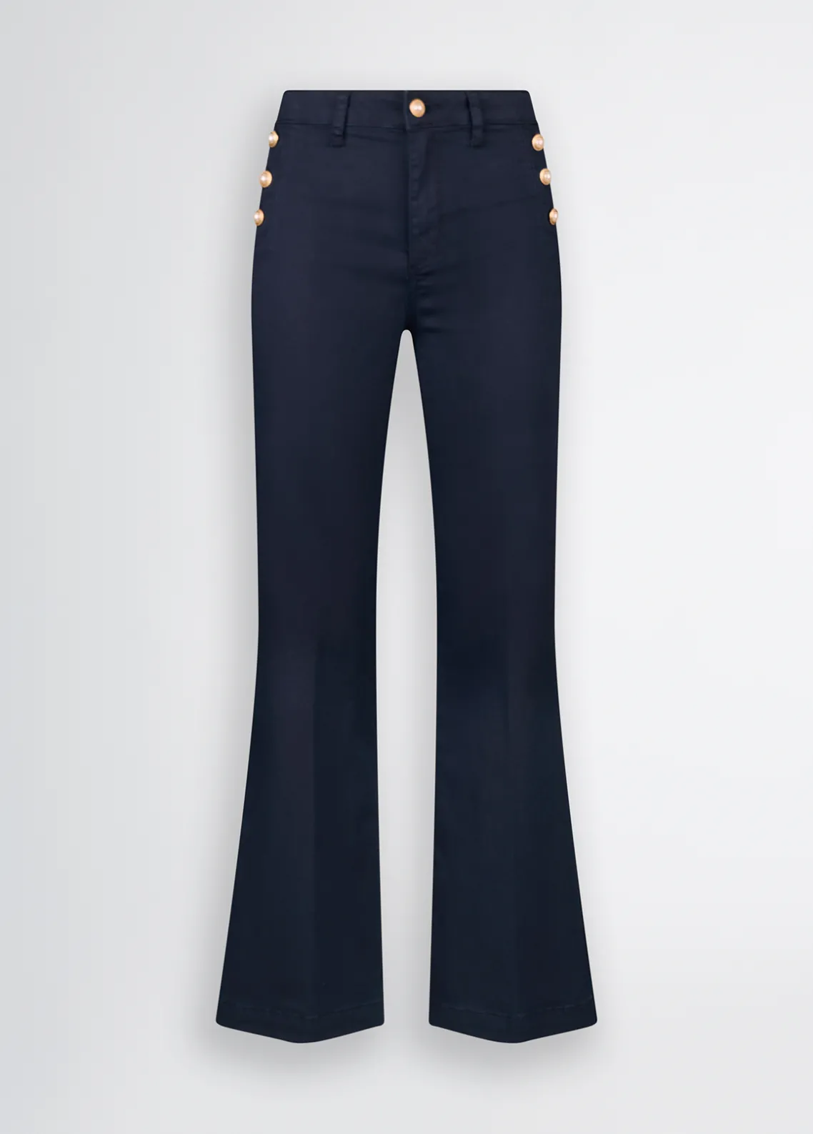 Liu Jo Pantalón acampanado con botones-Mujer Pantalones