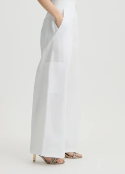 Liu Jo Pantalón acampanado de algodón-Mujer Pantalones