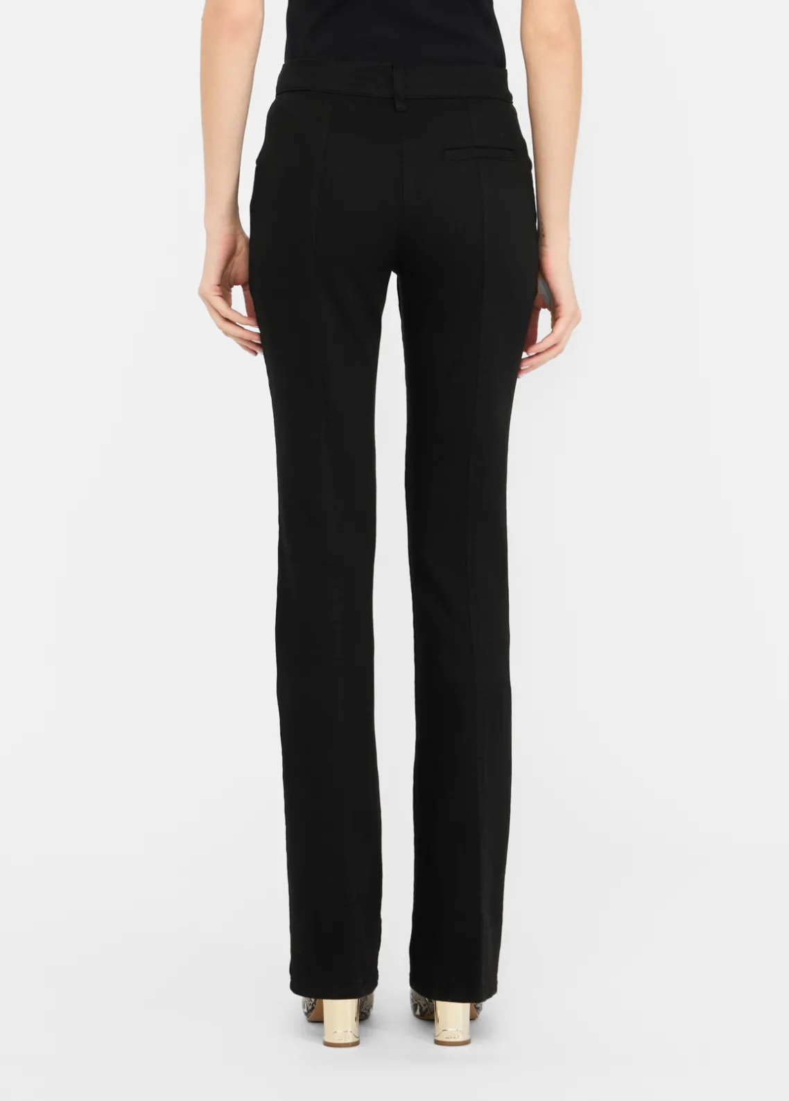 Liu Jo Pantalón acampanado de bull de algodón-Mujer Pantalones