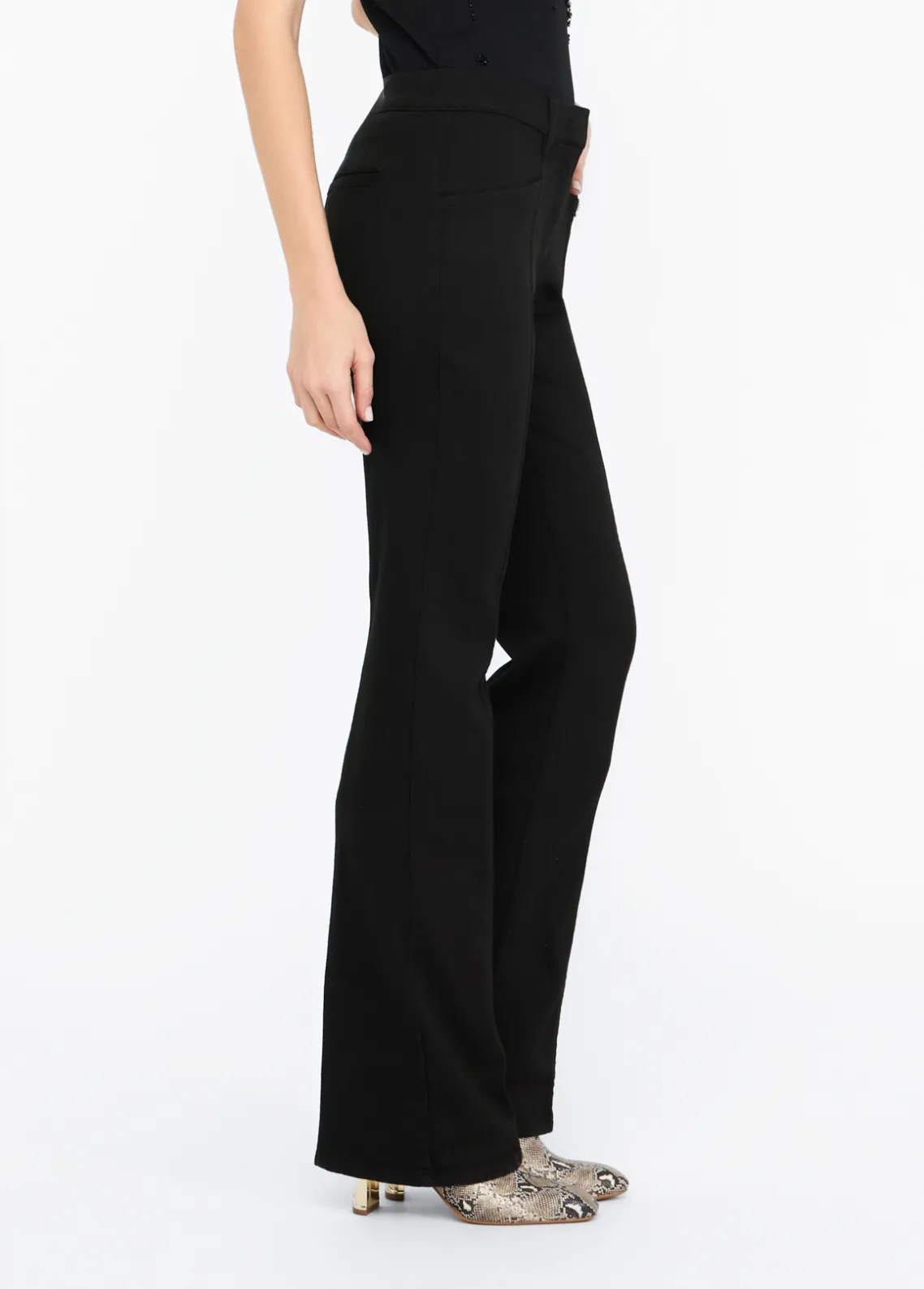 Liu Jo Pantalón acampanado de bull de algodón-Mujer Pantalones