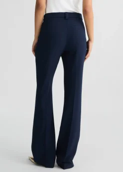 Liu Jo Pantalón acampanado de cady crepé-Mujer Pantalones|Tailleur