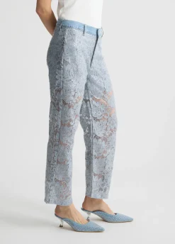 Liu Jo Pantalón acampanado de encaje-Mujer Pantalones