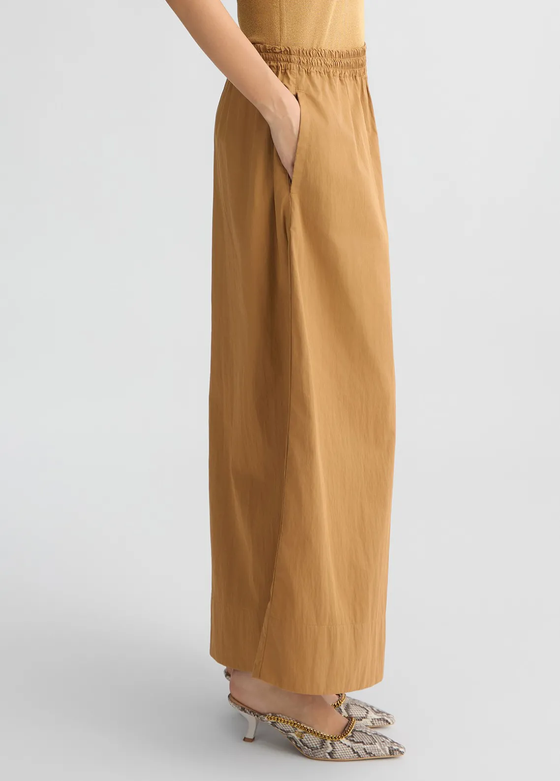 Liu Jo Pantalón acampanado de nailon-Mujer Pantalones