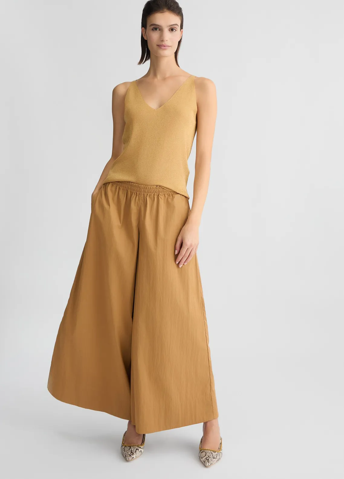 Liu Jo Pantalón acampanado de nailon-Mujer Pantalones