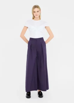 Liu Jo Pantalón acampanado de popelina-Mujer Pantalones