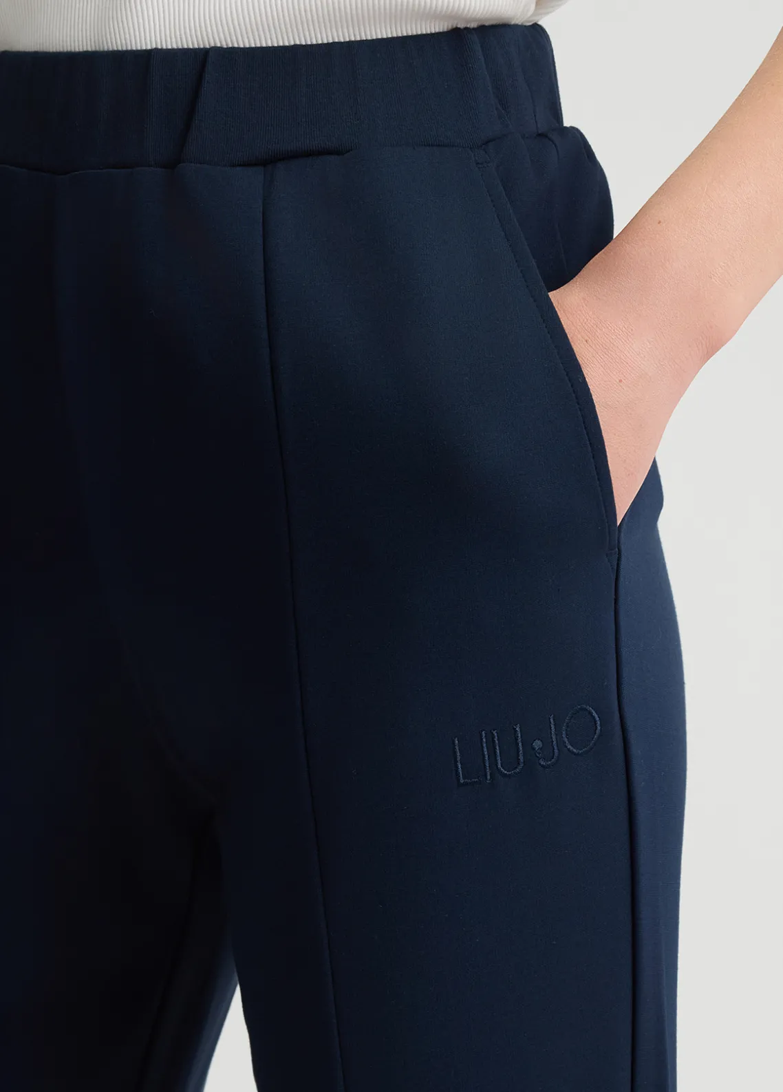 Liu Jo Pantalón acampanado de punto-Mujer Ropa Deportiva|Pantalones