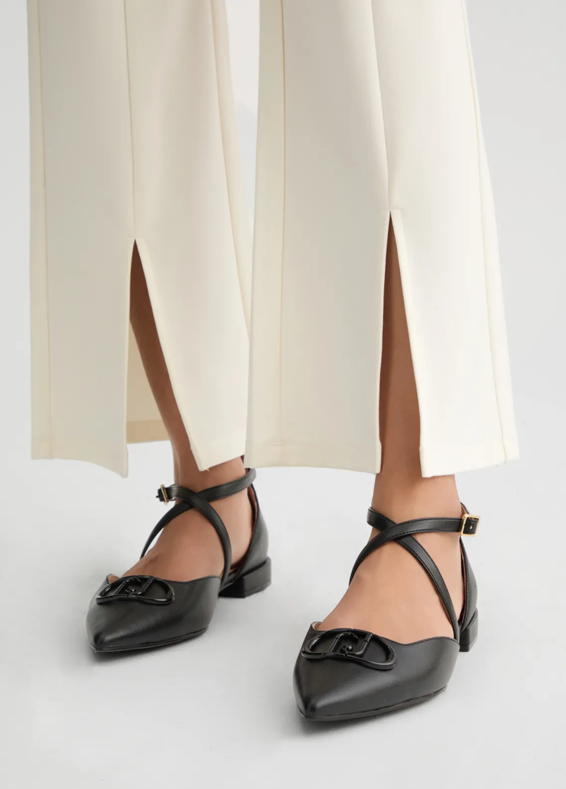 Liu Jo Pantalón acampanado de punto-Mujer Ropa Deportiva|Pantalones
